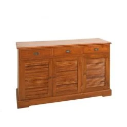 MACABANE Buffet/Bahut 3 Portes 3 Tiroirs Bouguy Bois