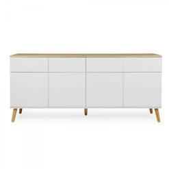 Meubles & Design Buffet Bas 192cm Style Scandinave Blanc -Boutique Maisons du Monde buffet bas 192cm style scandinave blanc 2