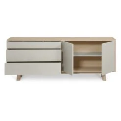 MON PETIT MEUBLE FRANCAIS Buffet Bas 2 Portes+3 Tiroirs 200 Cm, En Frêne -Boutique Maisons du Monde buffet bas 2 portes 3 tiroirs 200 cm en frene 15