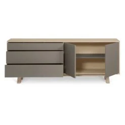 MON PETIT MEUBLE FRANCAIS Buffet Bas 2 Portes+3 Tiroirs 200 Cm, En Frêne 9 MON PETIT MEUBLE FRANCAIS Buffet Bas 2 Portes+3 Tiroirs 200 Cm, En Frêne -Boutique Maisons du Monde buffet bas 2 portes 3 tiroirs 200 cm en frene 9