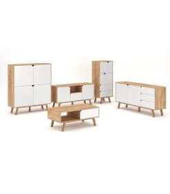 CALICOSY Buffet Bas 2 Portes 3 Tiroirs L160 Cm - Blanc 8 CALICOSY Buffet Bas 2 Portes 3 Tiroirs L160 Cm - Blanc -Boutique Maisons du Monde buffet bas 2 portes 3 tiroirs l160 cm blanc 3