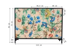 RNT By Really Nice Things Buffet Bas 2 Portes 4 Tiroirs Pin Massif Imprimé Floral -Boutique Maisons du Monde buffet bas 2 portes 4 tiroirs pin massif imprime floral 2