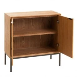 Meubles & Design Buffet Bas 2 Portes 80cm En Bois Et Métal -Boutique Maisons du Monde buffet bas 2 portes 80cm en bois et metal 3
