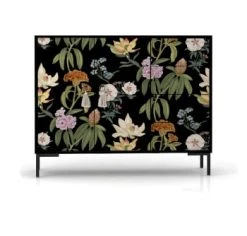 RNT By Really Nice Things Buffet Bas 2portes 4 Tiroirs Pin Massif Imprimé Floral Sur Fond Noir 11 RNT By Really Nice Things Buffet Bas 2portes 4 Tiroirs Pin Massif Imprimé Floral Sur Fond Noir -Boutique Maisons du Monde buffet bas 2portes 4 tiroirs pin massif imprime floral sur fond noir jara