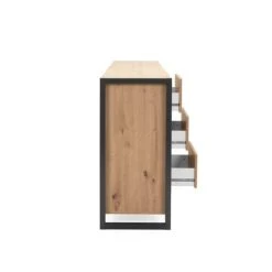 CALICOSY Buffet Bas 3 Portes 3 Tiroirs L160 Cm - Décor Bois Clair 10 CALICOSY Buffet Bas 3 Portes 3 Tiroirs L160 Cm - Décor Bois Clair -Boutique Maisons du Monde buffet bas 3 portes 3 tiroirs l160 cm decor bois clair 4