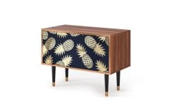 Storyz Buffet Bas Bleu Et Jaune 2 Portes L 94 Cm -Boutique Maisons du Monde buffet bas bleu et jaune 2 portes l 94 cm 2