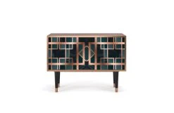 Storyz Buffet Bas Bleu-vert 2 Portes L 94 Cm