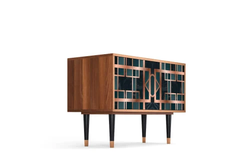 Storyz Buffet Bas Bleu-vert 2 Portes L 94 Cm 4 Storyz Buffet Bas Bleu-vert 2 Portes L 94 Cm – Image 4