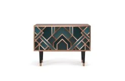 Storyz Buffet Bas Bleu-vert 2 Portes L 94 Cm