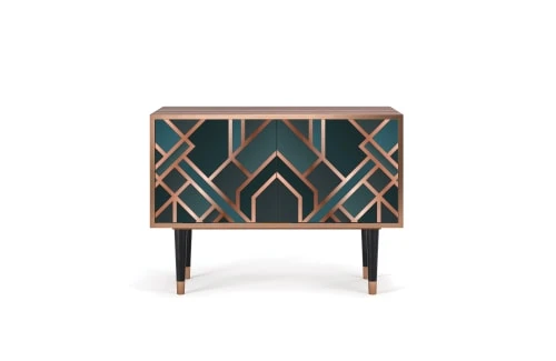 Storyz Buffet Bas Bleu-vert 2 Portes L 94 Cm 1 Storyz Buffet Bas Bleu-vert 2 Portes L 94 Cm