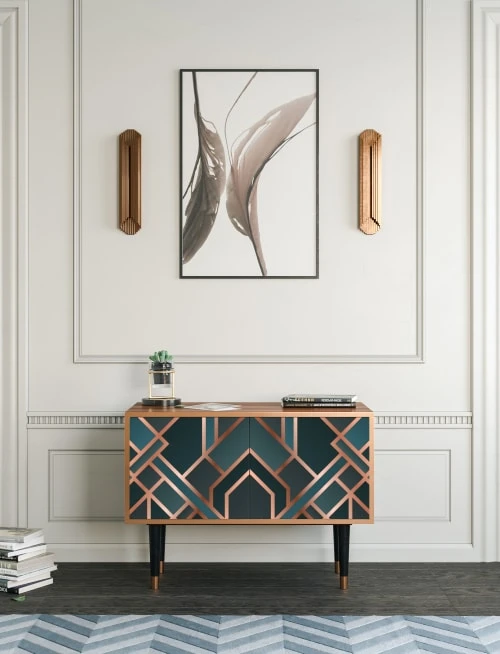 Storyz Buffet Bas Bleu-vert 2 Portes L 94 Cm 2 Storyz Buffet Bas Bleu-vert 2 Portes L 94 Cm – Image 2