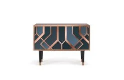 Storyz Buffet Bas Bleu-vert 2 Portes L 94 Cm