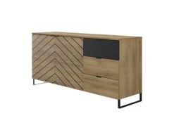 Bobochic Buffet Bas Contemporain 160 Cm Noir / Bois 6 Bobochic Buffet Bas Contemporain 160 Cm Noir / Bois -Boutique Maisons du Monde buffet bas contemporain 160 cm noir bois 2