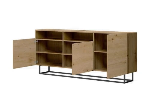 Best Mobilier Buffet Bas Contemporain 180 Cm Bois 3 Best Mobilier Buffet Bas Contemporain 180 Cm Bois – Image 3