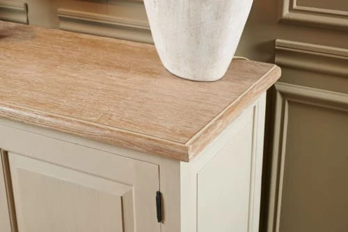 HELLIN Buffet Bas En Bois 3 Portes 1 Tiroir 3 HELLIN Buffet Bas En Bois 3 Portes 1 Tiroir – Image 3