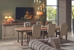 Boutique Maisons du Monde -Boutique Maisons du Monde buffet bas en bois 4 portes 2 tiroirs campagne chic 1