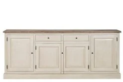 Boutique Maisons du Monde 46 HELLIN Buffet Bas En Bois 4 Portes 2 Tiroirs Campagne Chic