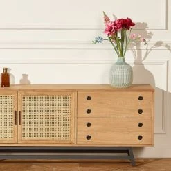 Robin Des Bois Buffet Bas En Chêne Cannage Et Métal Noir Mat L 170 Cm 8 Robin Des Bois Buffet Bas En Chêne Cannage Et Métal Noir Mat L 170 Cm -Boutique Maisons du Monde buffet bas en chene cannage et metal noir mat l 170 cm 2
