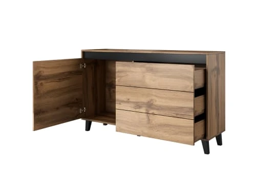 Best Mobilier Buffet Bas Industriel 138 Cm Bois 3 Best Mobilier Buffet Bas Industriel 138 Cm Bois – Image 3