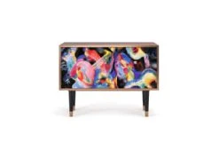 Storyz Buffet Bas Bleu Et Jaune 2 Portes L 94 Cm -Boutique Maisons du Monde buffet bas multicolore 2 portes l 94 cm kandinsky 1