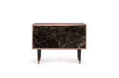 Storyz Buffet Bas Noir 2 Portes L 94 Cm