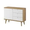 Best Mobilier Buffet Bas Scandinave 107 Cm Bois / Blanc