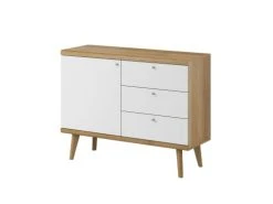 Best Mobilier Buffet Bas Scandinave 107 Cm Bois / Blanc