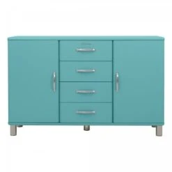 Meubles & Design Buffet Bas Style Rétro 2 Placards 4 Tiroirs Bleu 10 Meubles & Design Buffet Bas Style Rétro 2 Placards 4 Tiroirs Bleu -Boutique Maisons du Monde buffet bas style retro 2 placards 4 tiroirs bleu malibu