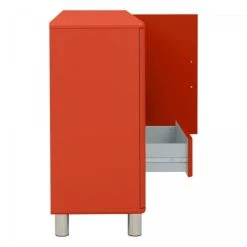 Meubles & Design Buffet Bas Style Rétro 2 Placards 4 Tiroirs Orange 9 Meubles & Design Buffet Bas Style Rétro 2 Placards 4 Tiroirs Orange -Boutique Maisons du Monde buffet bas style retro 2 placards 4 tiroirs orange 3
