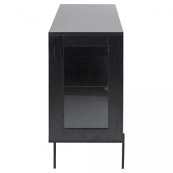 Meubles & Design Buffet Bas Vitré En Métal Noir 3 Portes -Boutique Maisons du Monde buffet bas vitre en metal noir 3 portes 4