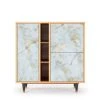 Storyz Buffet Blanc Clair 3 Portes L 94 Cm