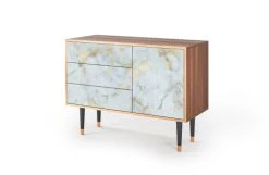 Storyz Buffet Blanc Clair 3 Tiroirs Et 1 Porte L 115 Cm -Boutique Maisons du Monde buffet blanc clair 3 tiroirs et 1 porte l 115 cm 2