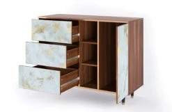 Storyz Buffet Blanc Clair 3 Tiroirs Et 1 Porte L 125 Cm 11 Storyz Buffet Blanc Clair 3 Tiroirs Et 1 Porte L 125 Cm -Boutique Maisons du Monde buffet blanc clair 3 tiroirs et 1 porte l 125 cm 4