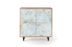 Storyz Buffet Bleu Et Jaune 4 Portes L 94 Cm -Boutique Maisons du Monde buffet blanc clair 4 portes l 94 cm golden waves 10