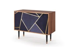 Storyz Buffet Bleu 2 Tiroirs Et 2 Portes L 115 Cm -Boutique Maisons du Monde buffet bleu 2 tiroirs et 2 portes l 115 cm 2