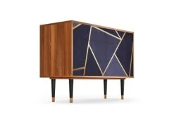 Storyz Buffet Bleu 2 Tiroirs Et 2 Portes L 115 Cm -Boutique Maisons du Monde buffet bleu 2 tiroirs et 2 portes l 115 cm 3