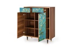 Storyz Buffet Bleu 2 Tiroirs Et 2 Portes L 94 Cm -Boutique Maisons du Monde buffet bleu 2 tiroirs et 2 portes l 94 cm 5
