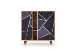 Storyz Buffet Bleu 3 Portes L 94 Cm