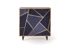 Storyz Buffet Bleu 4 Portes L 94 Cm