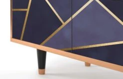 Storyz Buffet Bleu 4 Portes L 94 Cm -Boutique Maisons du Monde buffet bleu 4 portes l 94 cm 3