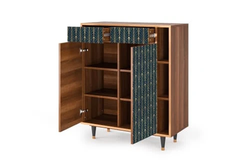 Storyz Buffet Bleu Et Jaune 2 Tiroirs Et 2 Portes L 94 Cm 6 Storyz Buffet Bleu Et Jaune 2 Tiroirs Et 2 Portes L 94 Cm – Image 6