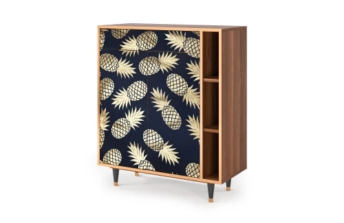 Storyz Buffet Bleu Et Jaune 2 Tiroirs Et 2 Portes L 94 Cm 3 Storyz Buffet Bleu Et Jaune 2 Tiroirs Et 2 Portes L 94 Cm – Image 3