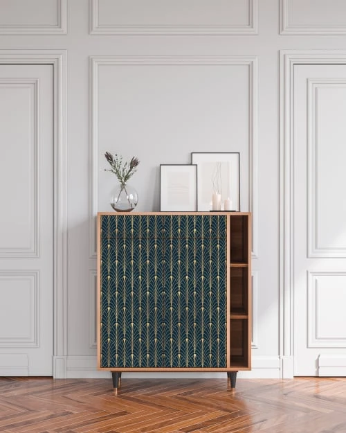 Storyz Buffet Bleu Et Jaune 2 Tiroirs Et 2 Portes L 94 Cm 2 Storyz Buffet Bleu Et Jaune 2 Tiroirs Et 2 Portes L 94 Cm – Image 2