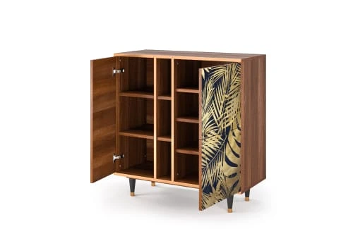 Storyz Buffet Bleu Et Jaune 3 Portes L 94 Cm 6 Storyz Buffet Bleu Et Jaune 3 Portes L 94 Cm – Image 6