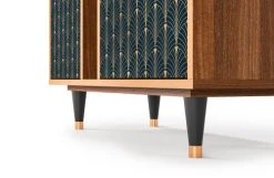 Storyz Buffet Bleu Et Jaune 3 Portes L 94 Cm 10 Storyz Buffet Bleu Et Jaune 3 Portes L 94 Cm -Boutique Maisons du Monde buffet bleu et jaune 3 portes l 94 cm 4