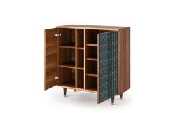 Storyz Buffet Bleu Et Jaune 3 Portes L 94 Cm 11 Storyz Buffet Bleu Et Jaune 3 Portes L 94 Cm -Boutique Maisons du Monde buffet bleu et jaune 3 portes l 94 cm 5