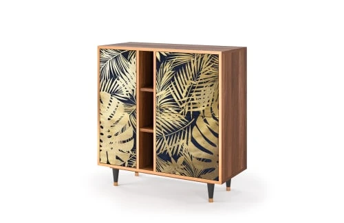 Storyz Buffet Bleu Et Jaune 3 Portes L 94 Cm 3 Storyz Buffet Bleu Et Jaune 3 Portes L 94 Cm – Image 3