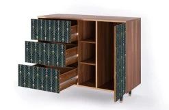 Storyz Buffet Bleu Et Jaune 3 Tiroirs Et 1 Porte L 125 Cm 11 Storyz Buffet Bleu Et Jaune 3 Tiroirs Et 1 Porte L 125 Cm -Boutique Maisons du Monde buffet bleu et jaune 3 tiroirs et 1 porte l 125 cm 4
