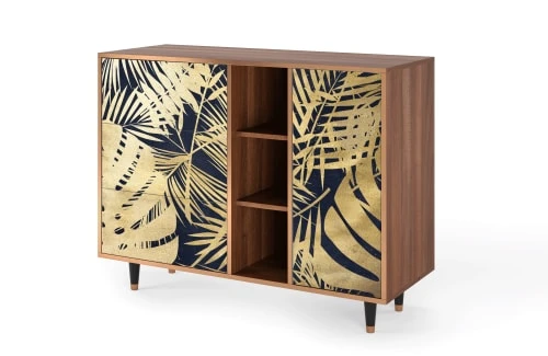 Storyz Buffet Bleu Et Jaune 3 Tiroirs Et 1 Porte L 125 Cm 3 Storyz Buffet Bleu Et Jaune 3 Tiroirs Et 1 Porte L 125 Cm – Image 3