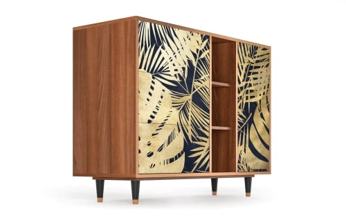 Storyz Buffet Bleu Et Jaune 3 Tiroirs Et 1 Porte L 125 Cm 4 Storyz Buffet Bleu Et Jaune 3 Tiroirs Et 1 Porte L 125 Cm – Image 4